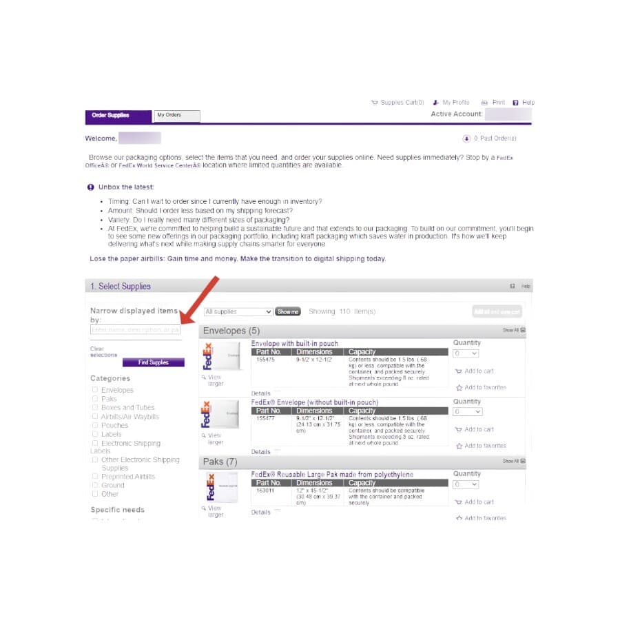 FedEx Search Part
